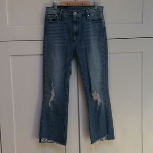 Black Orchid Cindy Slant Fray Jean
